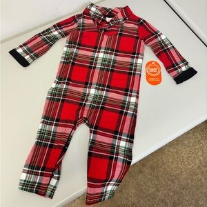 NW - Wonder Nation Holiday Onesie 'Plaid' - Size 24M